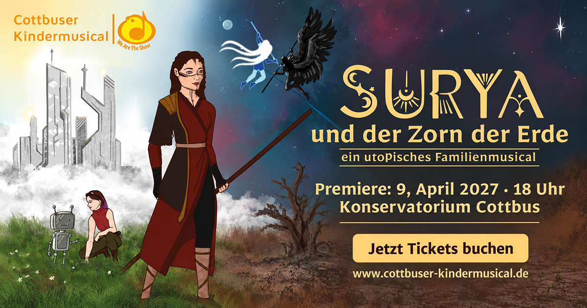 SURYA und der Zorn der Erde – Motiv des Familienmusicals.