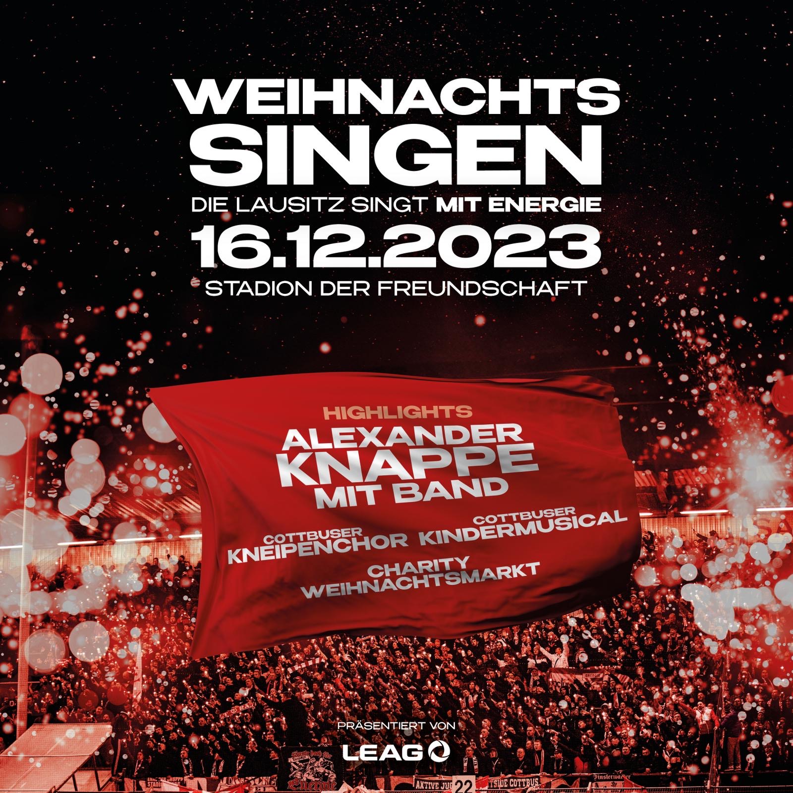 Weihnachtssingen – die Lausitz singt mit Energie