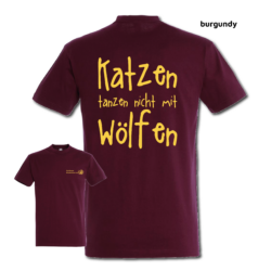 T-Shirt "Katzen tanzen nicht mit Wölfen"